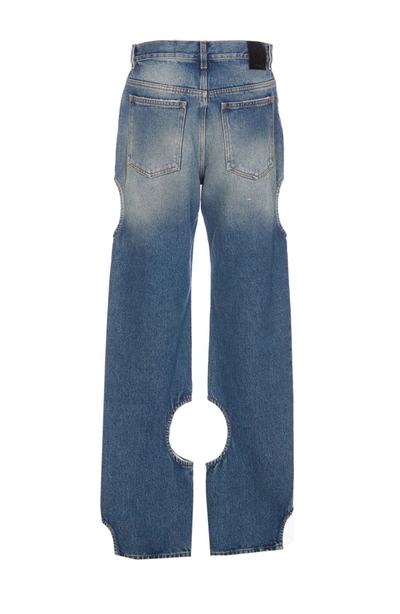 Shop Off-white Off White Jeans In Blue