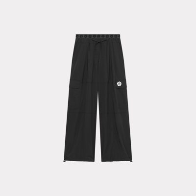 Shop Kenzo Pantalon Cargo 'boke Flower 2.0' Femme Noir In Black