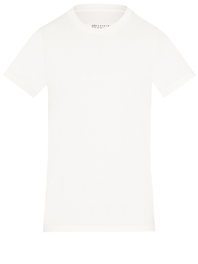Shop Maison Margiela Reverse Logo Tshirt In White