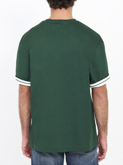 Shop Burberry Cotton Tshirt In Green