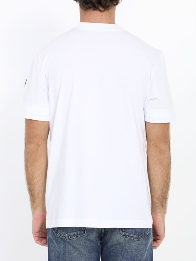 Shop Moncler Logo T-shirt In White