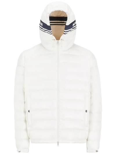 Shop Moncler Cornour Short Down Jacket In White