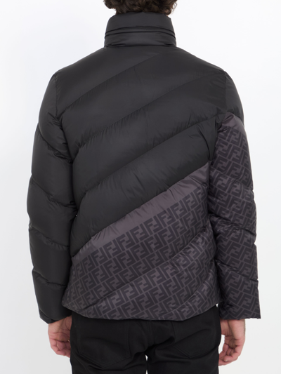 Shop Fendi Ff Puffer Jacket In Black