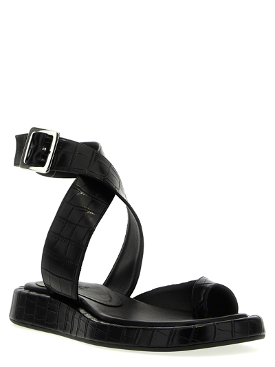 Shop Gia Borghini Roxanne Sandals In Black
