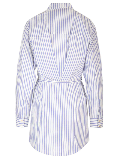 Shop Marant Etoile Liliane Shirtdress In Light Blue
