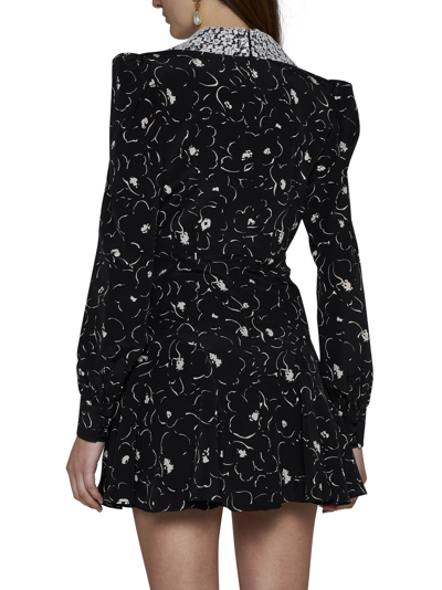 Shop Alessandra Rich Dress In Black-ivory