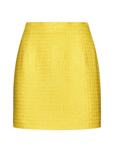 Shop Alessandra Rich Skirt In Yellow