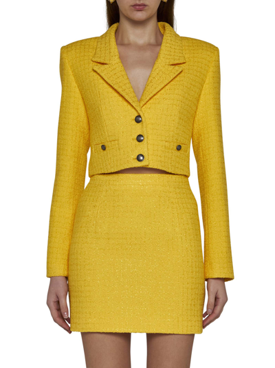 Shop Alessandra Rich Skirt In Yellow