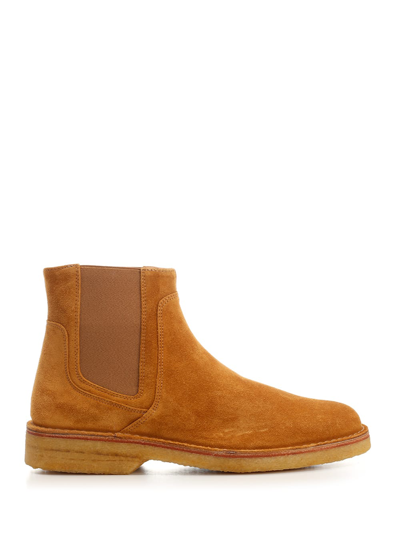 Shop Apc Theodore Ankle Boot In Beige