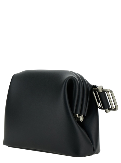Shop Osoi Brot Mini Black Hobo Bag In Leather Woman