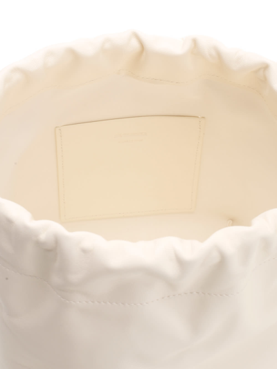 Shop Jil Sander Dumpling Shoulder Bag In White