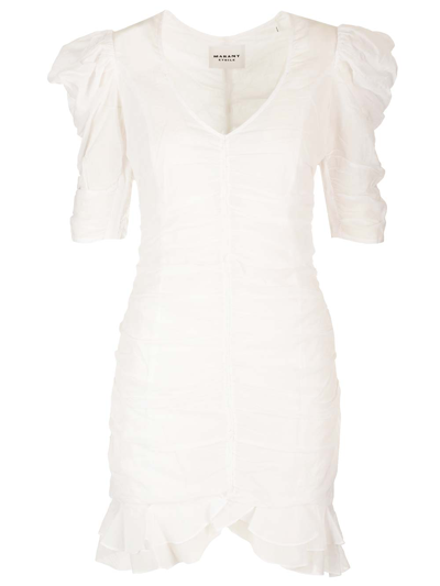 Shop Marant Etoile Sireny Mini Dress In White