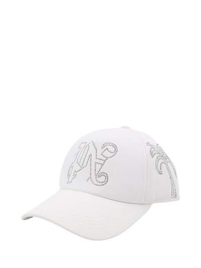 Shop Palm Angels Hat In White
