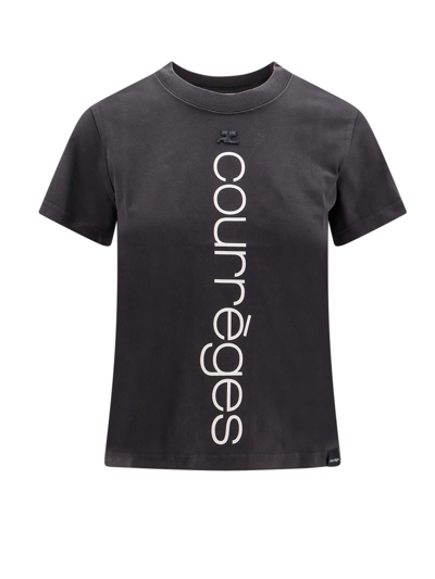 Shop Courrèges T-shirt In Grey