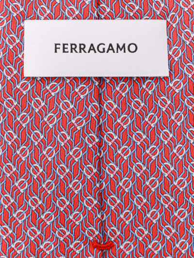 Shop Ferragamo Tie In Red