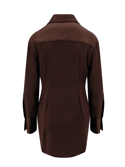 Shop Blumarine Dress In Brown