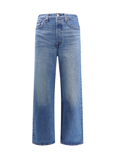 Shop Levi's Ribcage Straight Ankle Jeans In Blue