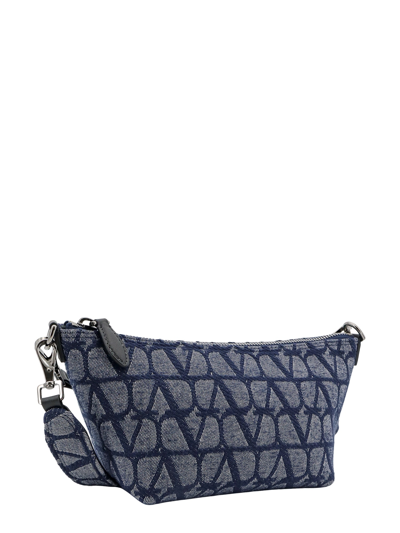 Shop Valentino Toile Iconographe Shoulder Bag In Blue