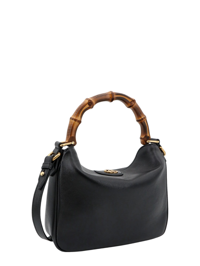 Shop Gucci Diana Handbag In Black