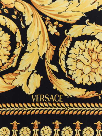 Shop Versace Foulard In Black