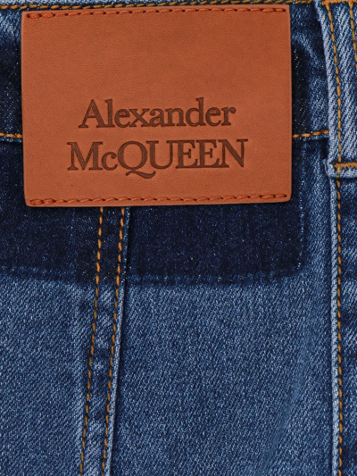 Shop Alexander Mcqueen Skirt In Blue