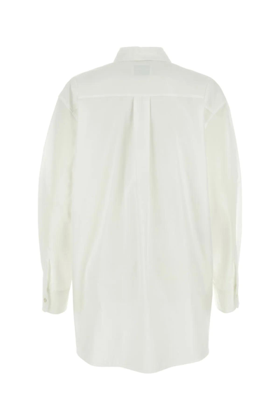 Shop M05ch1n0 Jeans White Poplin Oversize Shirt