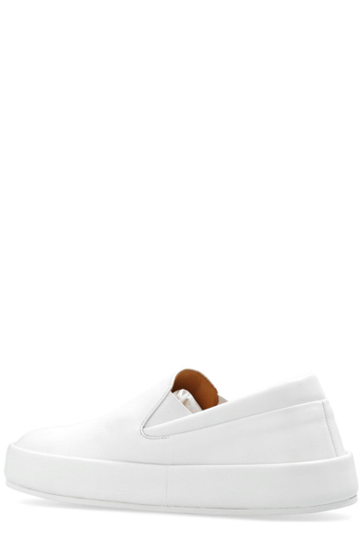 Shop Marsèll Round-toe Slip-on Sneakers In White