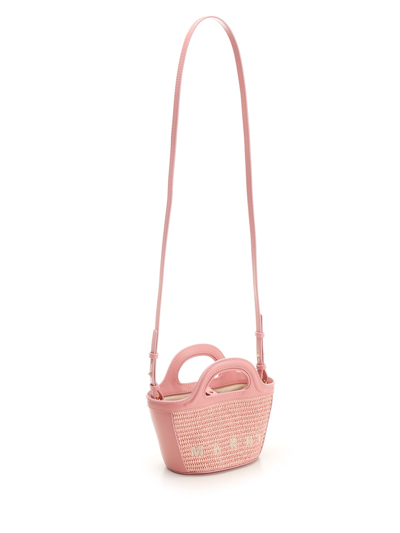 Shop Marni Tropicalia Small Hand Bag In Rose