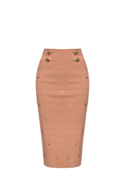 Shop Pinko Skirt In Marrone