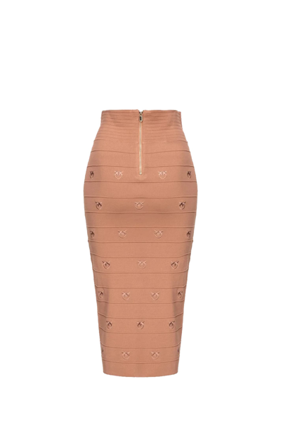 Shop Pinko Skirt In Marrone