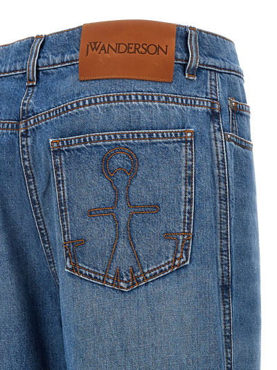 Shop Jw Anderson Cut-out Jeans In Blue
