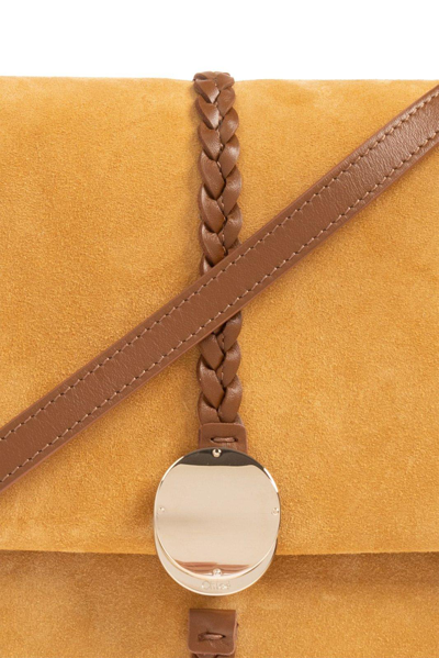 Shop Chloé Penelope Medium Shoulder Bag In Safari Gold