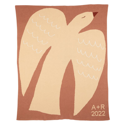 Shop By Terry Love Bird Throw Blanket In Brown