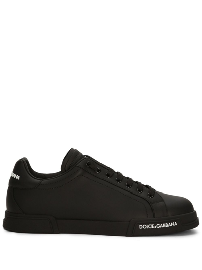 Shop Dolce & Gabbana Sneakers Mit Logo-patch In Black