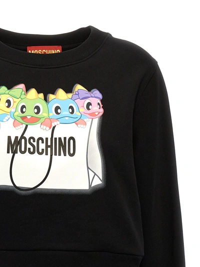 Shop Moschino Bubble Bobble Sweatshirt Black