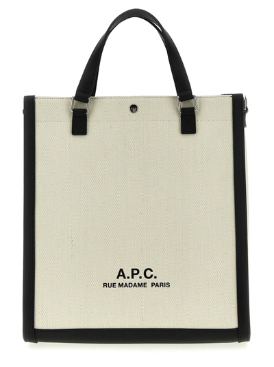 Shop Apc Camille 2.0 Tote Bag White/black