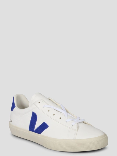 Shop Veja Campo Chromefree Leather Sneakers