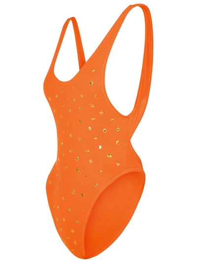 Shop Reina Olga Orange Polyamide Blend Swimsuit