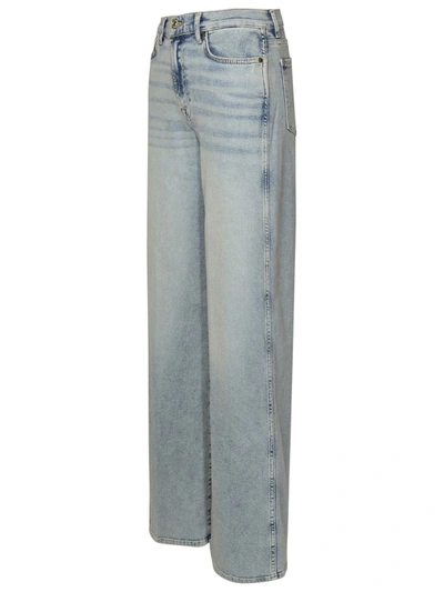 Shop 7 For All Mankind Light Blue Cotton Jeans