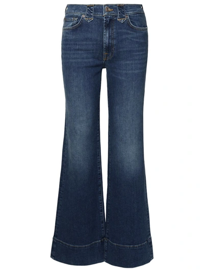 Shop 7 For All Mankind Blue Cotton Jeans