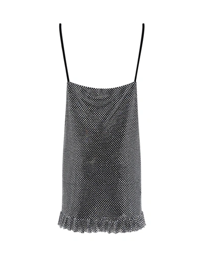 Shop Philosophy Mesh Dress With All-over Rhinestones