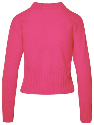 Shop Brodie Cashmere Fuchsia Cashmere Sweater In Fucsia
