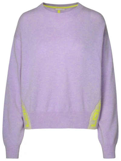 Shop Brodie Cashmere Lilac Cashmere Sweater In Lilla