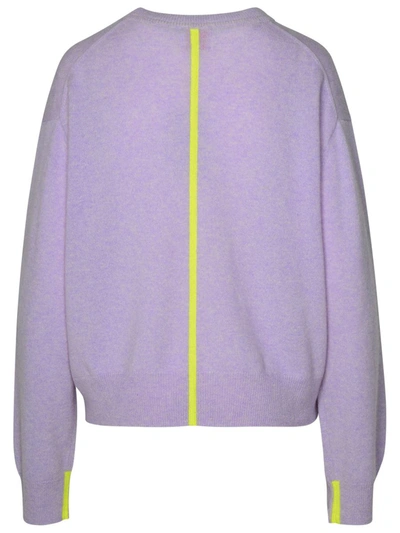 Shop Brodie Cashmere Lilac Cashmere Sweater In Lilla