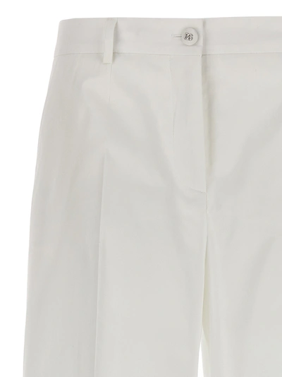 Shop Dolce & Gabbana Flare Pants White