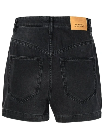 Shop Isabel Marant Étoile Black Cotton Shorts