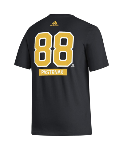 Shop Adidas Originals Men's Adidas David Pastrnak Black Boston Bruins Fresh Name And Number T-shirt
