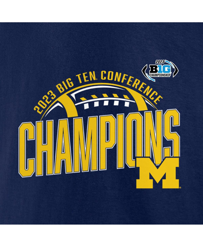Fanatics Men's  Navy Michigan Wolverines 2023 Big Ten Football Conference Champions T-shirt In Navy