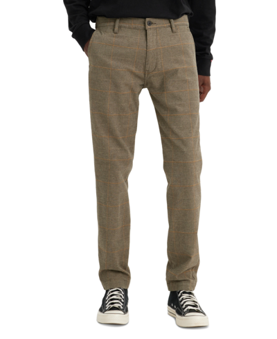 Shop Levi's Men's Xx Chino Standard Taper Fit Stretch Pants In Mack Plaid
