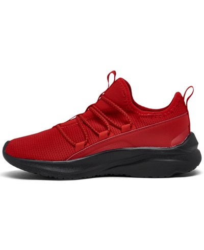 Shop Puma Little Kids Softride One4all Slip-on Casual Sneakers From Finish Line In Red,black